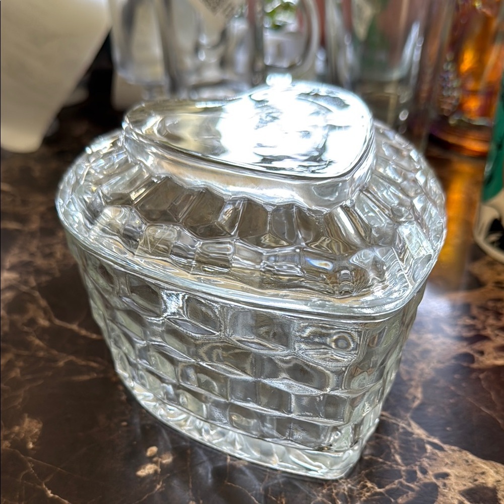 Vintage Homco Heartshaped Candy Dish